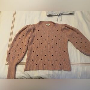 Fabulous and Comfy Pink Polka Dotted Sweater